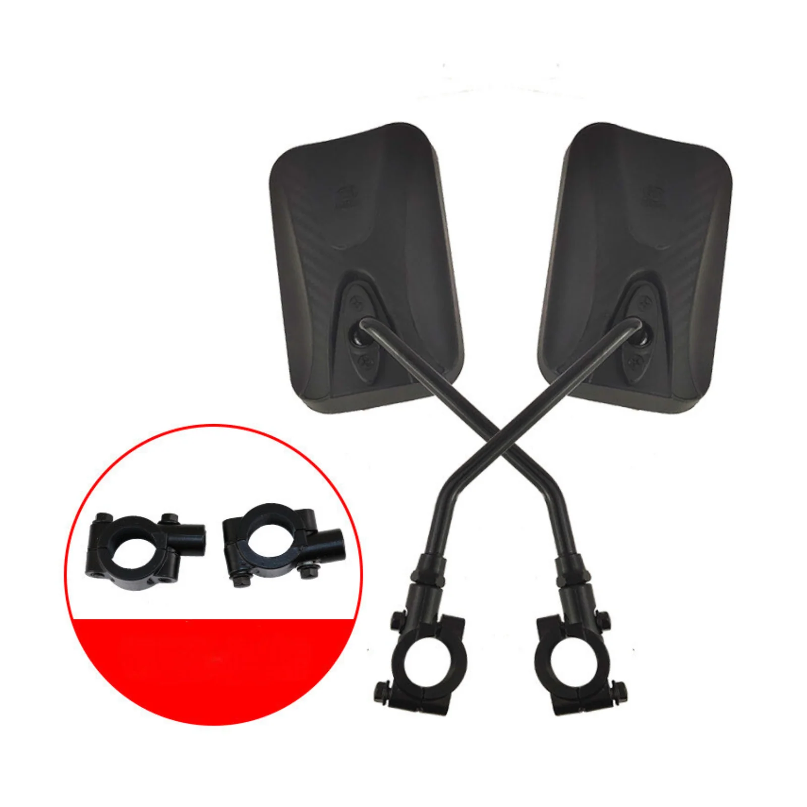 Motorcycle Large Rear View Mirror Side View Mirror - Image 4